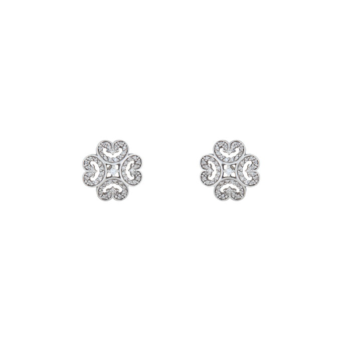 Серьги из золота 585 пробы c бриллиантами, Л 1615 4758 за 27500