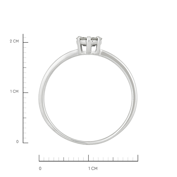 Кольцо из золота 585 пробы c бриллиантами, Л 0515 2915 за 24720