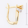 Серьги из золота 585 пробы c фианитами
