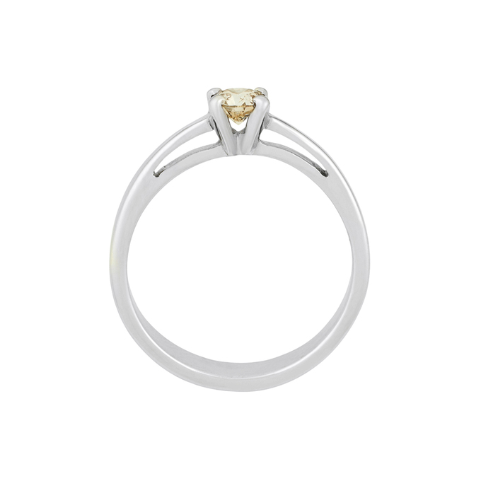 Кольцо из золота 585 пробы c бриллиантом, Л 2812 0365 за 53600