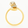 Кольцо из комбинированного золота 750 пробы c 5 бриллиантами Л35059060 фото 3