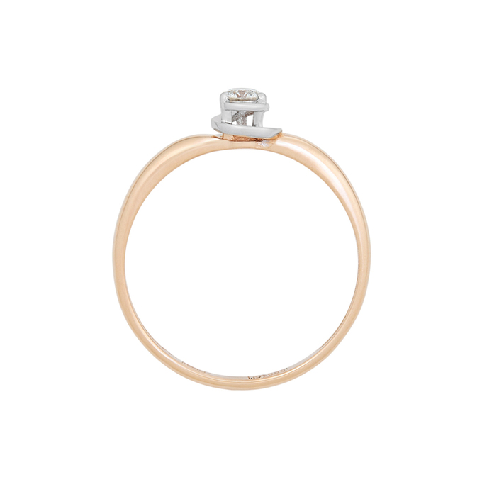 Кольцо из золота 585 пробы c бриллиантом, Л 7501 4090 за 24000