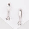 Серьги из золота 585 пробы c 2 бриллиантами