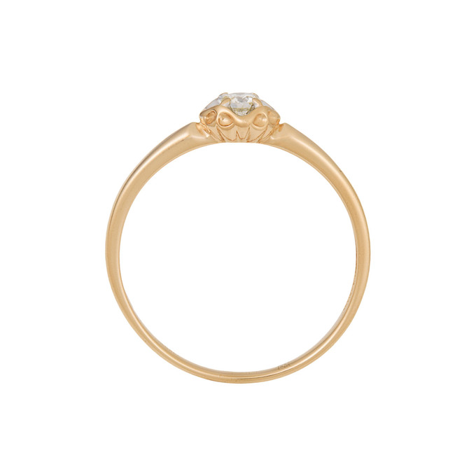 Кольцо из золота 585 пробы c бриллиантом, Л 0514 5540 за 17600