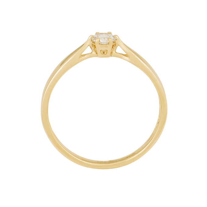 Кольцо из золота 585 пробы c бриллиантом, Л 2213 2779 за 19900