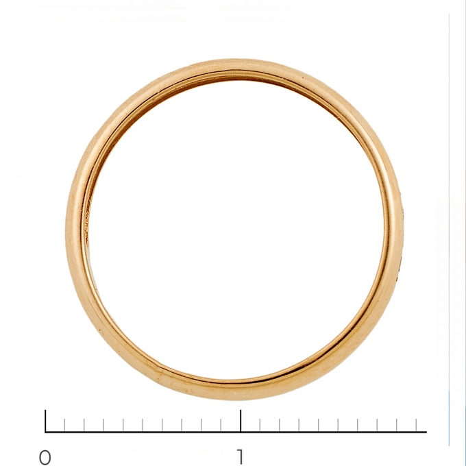 Кольцо из красного золота 585 пробы c 19 бриллиантами