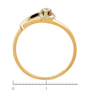 Кольцо из комбинированного золота 585 пробы c 1 бриллиантом Л16149241 фото 4