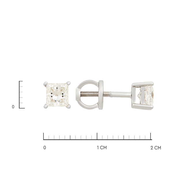 Серьги из золота 585 пробы c бриллиантами, Ц О007 1693 за 304000