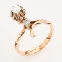 Кольцо из комбинированного золота 583 пробы c 2 бриллиантами Л32073543 фото 1