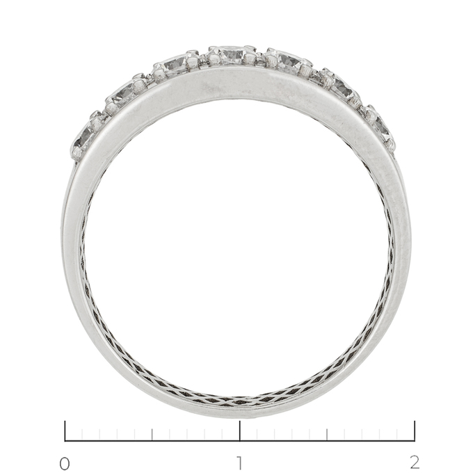 Кольцо из золота 585 пробы c 7 фианитами, Л 0616 1767 за 16560