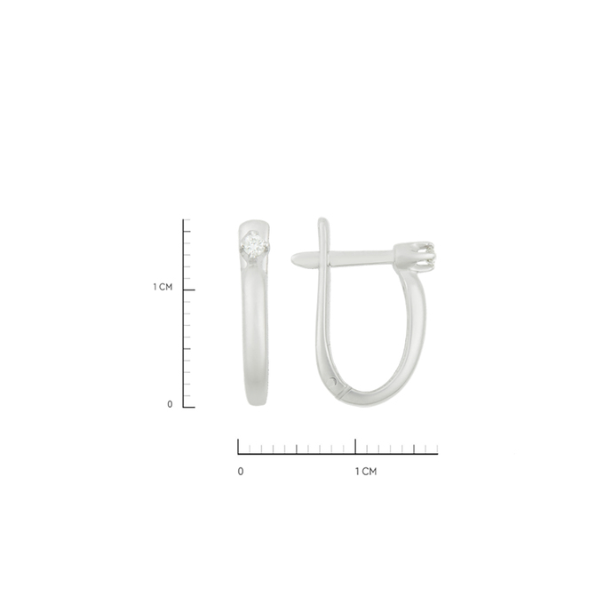 Серьги из золота 585 пробы c бриллиантами, Ц О007 0955 за 26720