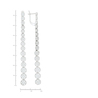 Серьги из золота 585 пробы c 210 фианитами