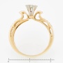 Кольцо из комбинированного золота 500 пробы c 31 бриллиантами Л62009326 фото 4