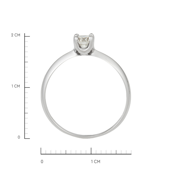 Кольцо из золота 585 пробы c бриллиантом, Л 4710 8512 за 47200