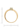 Кольцо из комбинированного золота 585 пробы c 1 бриллиантом Л46084076 фото 4