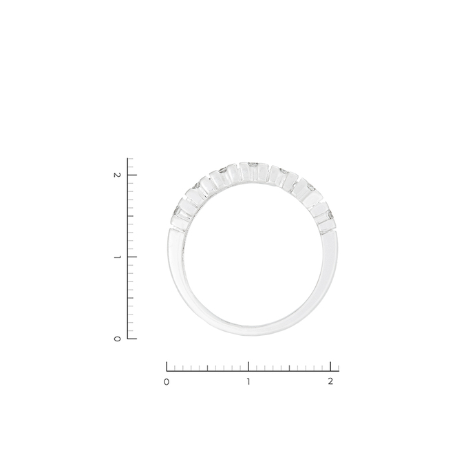 Кольцо из золота 585 пробы c 7 бриллиантами, Л 3706 0360 за 42800
