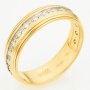 Кольцо из комбинированного золота 585 пробы c 15 бриллиантами Л24133538 фото 1