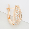 Серьги из золота 585 пробы c фианитами