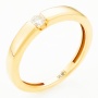 Кольцо из желтого золота 585 пробы c 1 бриллиантом Л75009594 фото 1