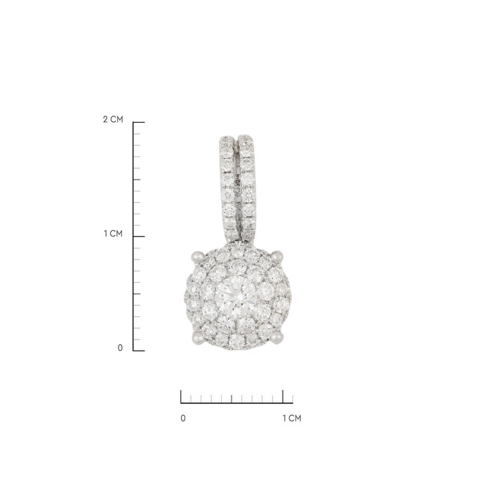 Подвеска из золота 750 пробы c бриллиантами, Л 2414 6047 за 75000
