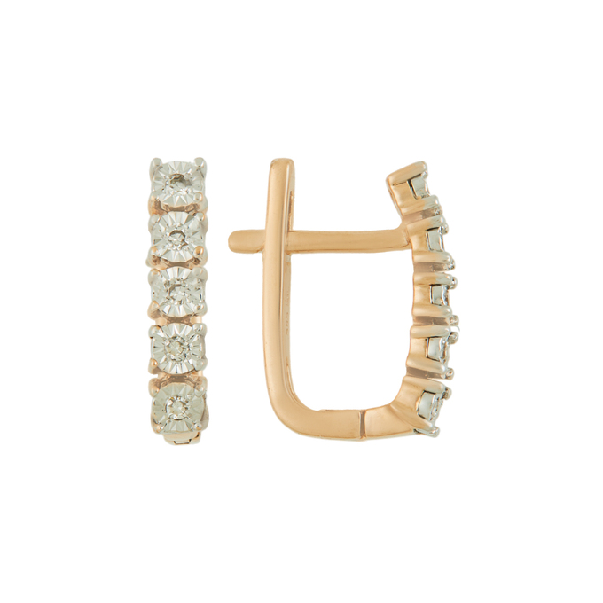 Серьги из золота 585 пробы c бриллиантами, Л 5402 5725 за 27120