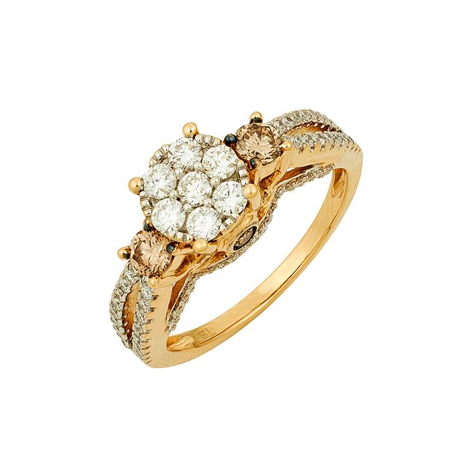 Кольцо из золота 585 пробы c бриллиантами, Л 0616 9416 за 50000