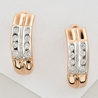 Серьги из золота 585 пробы c фианитами