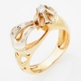 Кольцо из комбинированного золота 500 пробы c 7 бриллиантами Л23135552 фото 1