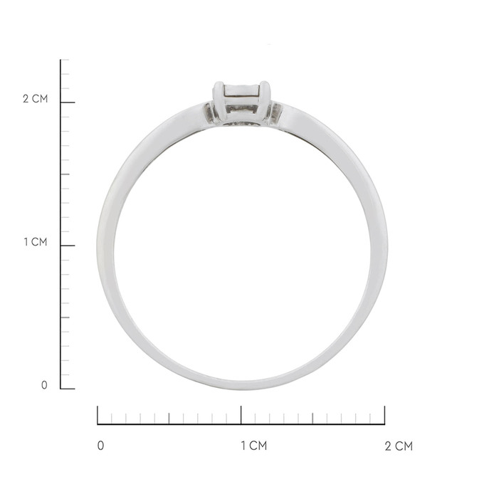 Кольцо из золота 585 пробы c бриллиантом, Л 2812 5057 за 14000