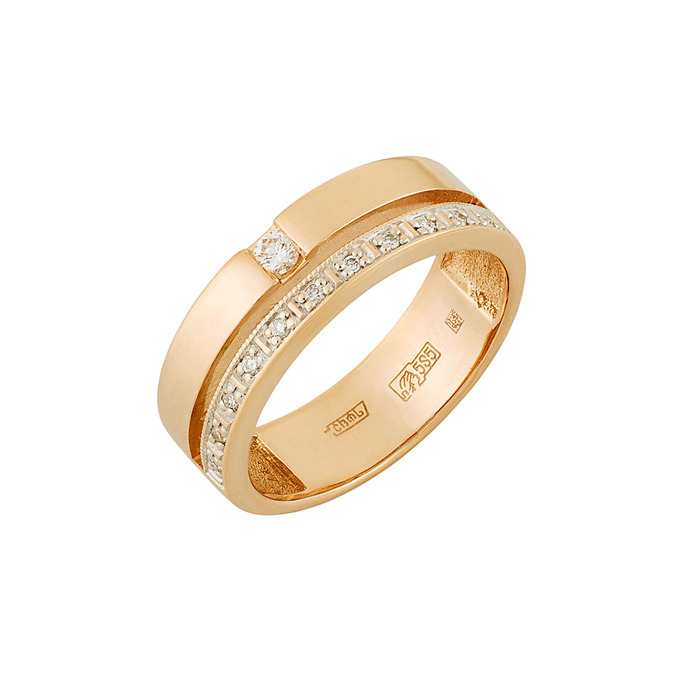 Кольцо из золота 585 пробы c бриллиантами, Л 0408 7830 за 51940