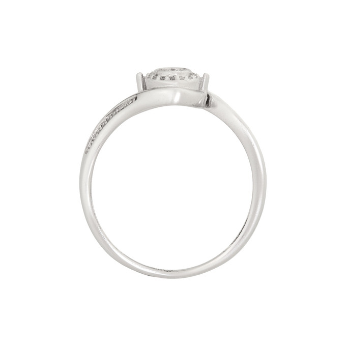 Кольцо из золота 585 пробы c бриллиантами