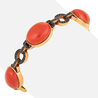 Браслет из золота 750 пробы c кораллами и бриллиантами