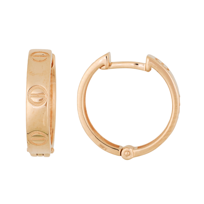 Серьги из красного золота 585 пробы
