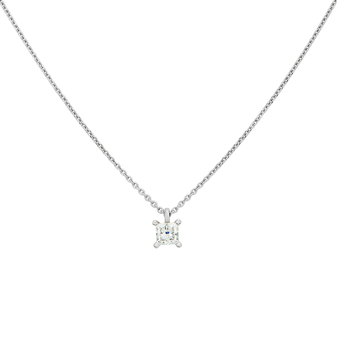 Колье из золота 585 пробы c бриллиантом