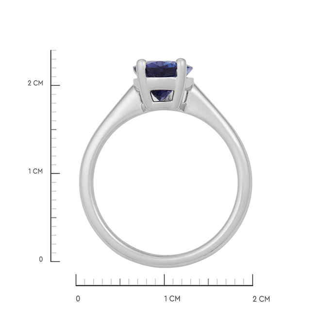 Кольцо из золота 585 пробы c танзанитом, Л 2811 2143 за 123500