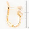 Серьги из красного золота 585 пробы c фианитами