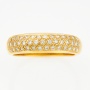 Кольцо из желтого золота 750 пробы c 43 бриллиантами Л19106014 фото 2