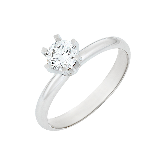 Кольцо из золота 585 пробы c бриллиантом, Л 2008 8056 за 90000