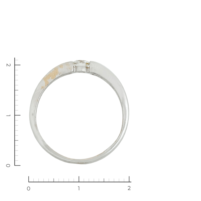 Кольцо из золота 585 пробы c 1 бриллиантом