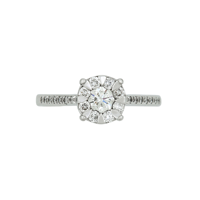 Кольцо из золота 585 пробы c бриллиантами, Л 4306 6266 за 69520