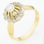 Кольцо из комбинированного золота 750 пробы c 25 бриллиантами Л76002587 фото 1