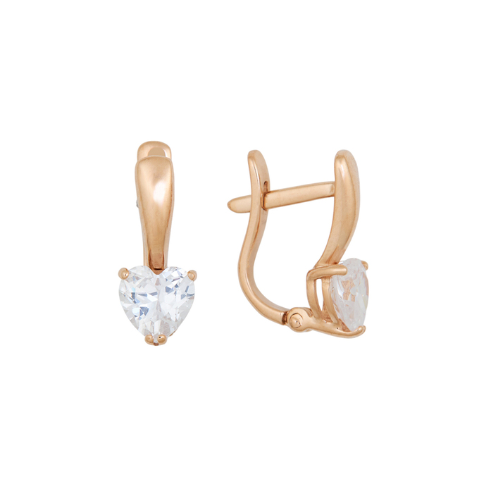 Серьги из золота 585 пробы c фианитами, Л 7502 3909 за 13920