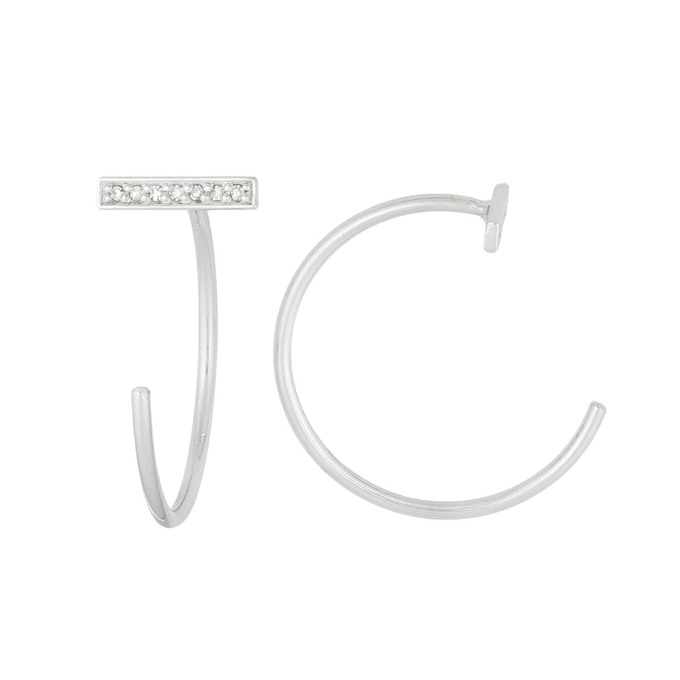 Серьги из золота 585 пробы с бриллиантами, Л 1912 1652 за 20000