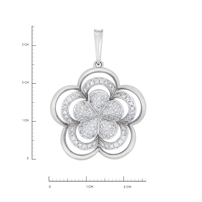 Подвеска из золота 585 пробы c бриллиантами