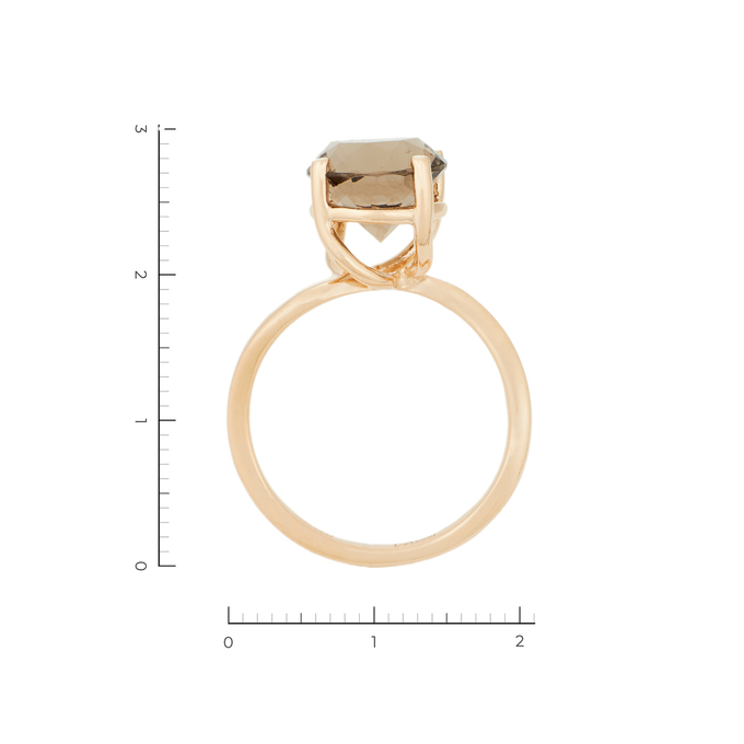 Кольцо из золота 585 пробы c 1 раухтопазом, Л 3112 4634 за 26580