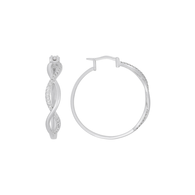 Серьги из золота 585 пробы c бриллиантами, Ц О007 1011 за 82500