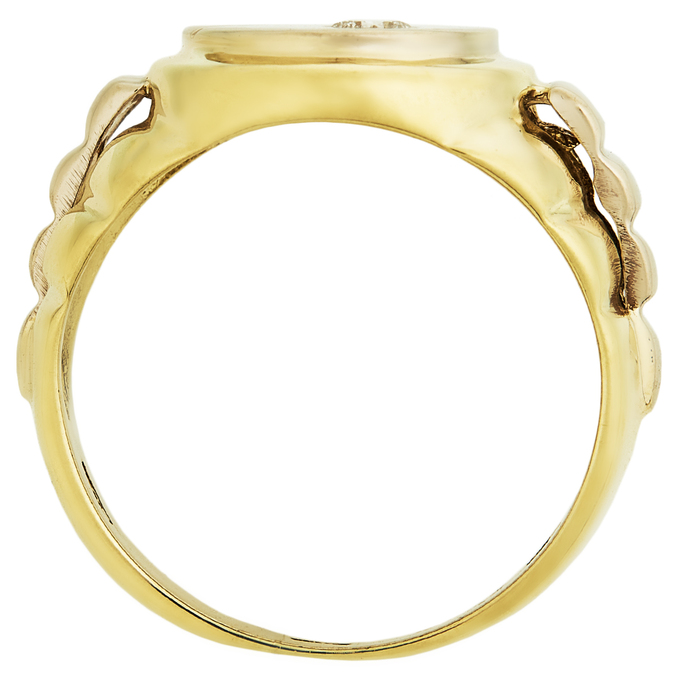 Кольцо из золота 585 пробы c бриллиантом, Л 1115 0115 за 112400