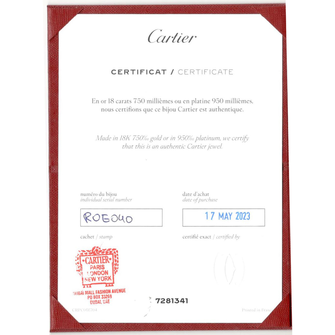 Кольцо Cartier Juste un Clou, Л 2813 6255 за 380000