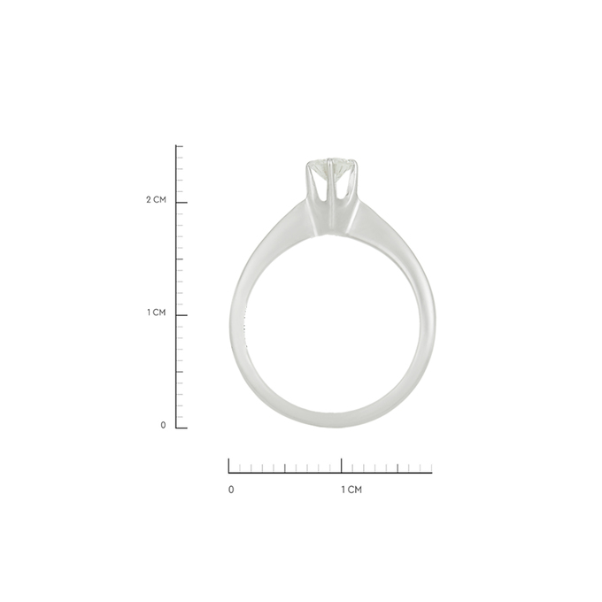 Кольцо из золота 750 пробы c бриллиантом, Л 5500 8970 за 65520