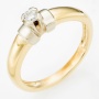 Кольцо из комбинированного золота 585 пробы c 1 бриллиантом Л51007065 фото 1